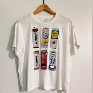 Queen of Sparkles bubbly crop tee